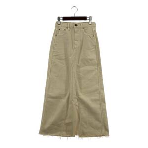 BEAMS ビームス ×RED　CARD デニム ロングスカート size0/ライトベージュ レディース