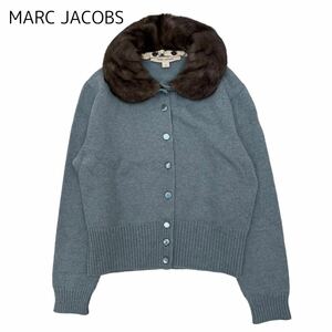 【MARC JACOBS】ミンクファー　カシミアカーディガン　シルクサテン