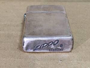 火花確認済 ZIPPO ジッポ ジッポー ライター オイルライター 喫煙具 スターリング STERLING 筆記体 3×5.5cm [ C183 ]