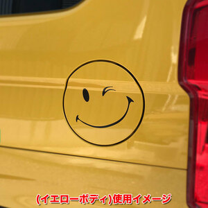 丸い給油口のN-BOX・N-ONE・N-WGNなどにオススメのSMILE-WINK ステッカー(BK) オリジナル品 送料無料