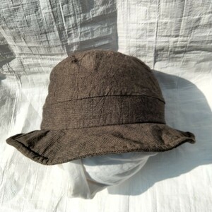 ノンネイティブ コットン　リップストップ　ハット nonnative cotton hat ブラウン　ミニチェック　帽子　日本製　バケットハット　男女兼