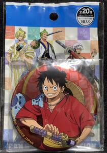【未使用品/希少】ワンピース 缶バッジ USJ ユニバ 限定 缶バッチ 2021 ワノ国 缶バッジ+カバーセット ルフィ