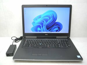 ☆1円☆第7世代☆DELL PRECISION 7720☆Core i7 2.90GHz/8GB/1TB/高解像度/Nvidia Quadro M1200/無線/Bluetooth/カメラ/Office/Win11☆