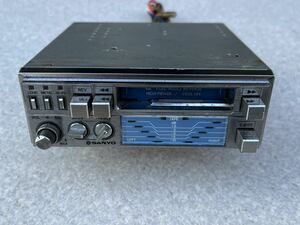 当時物!! SANYO(三洋電機) CAR STEREO PLAYER (FT663) 絶版カセットデッキ MADE IN JAPAN 旧車/昭和/街道レーサー/暴走族/レトロ/高速有鉛