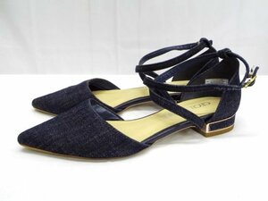 美品★CECIL McBEE◎セシルマクビー/サンダル/デニム地/日本製/24.0cm