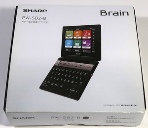 SHARP, Brain, カラー電子辞書, PW-SB2-B, 中古