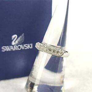 ☆未使用級☆スワロフスキー SWAROVSKI パヴェ クリスタル 指輪 リング 11-12号