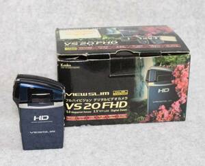 [is448]ケンコー　デジタルムービーカメラ　VS 20 FHD digital video camera VIEW SLIM　kenko BATTERY PACK NP60 充電器
