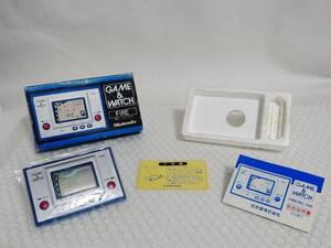 現状品+廃盤品+難あり　Nintendo　GAME＆WATCH　SILVER　ファイア　RC-04　任天堂　ゲームウォッチ　シルバー