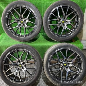 WEDS NOVARIS BEONDE 19インチ 8.0J +35 PCD114.3 5H【245/45ZR19】Hankook 2022年製 5分山 夏 ラジアルタイヤ付き4本セット！