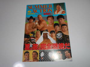 パンフレット 全日本プロレス １９９１ サマーアクションシリーズ２ 小橋健太 川田利明 三沢光晴 ハンセン ジャンボ鶴田 ブッチャー