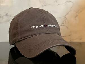 【未使用品】581KC 上品★TOMMY HILFIGERトミー・ヒルフィガ－ チノキャップ CAP 上品で高級感のあるグレーのコットン素材《FREEサイズ》