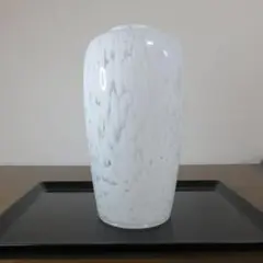 ガラス 花瓶 花器 白 マーブル シンプル 華道道具 大花瓶