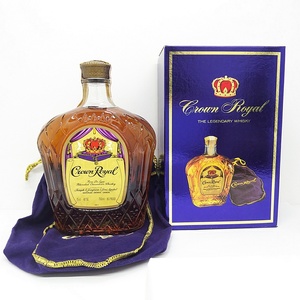 B24-2084 Crown Royal クラウンローヤル 1981 750ml 40% カナディアン ウイスキー The House of Seagram シーグラム 巾着/箱付 古酒 未開栓