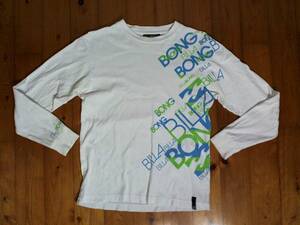 ★難有★ビラボン★BILLABONG★長袖Ｔシャツ コットンＴシャツ Ｓ 白 ホワイト