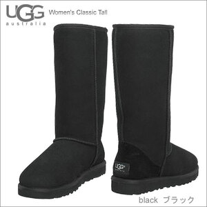 UGG　アグ　レディース　クラッシック　トール　シープスキン　ムートン　ブーツ ブラック 9