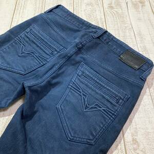 【GUESS】ゲス SKINNY スキニーカラーデニムパンツ 28インチ ネイビー ストレッチ