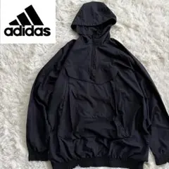 極美品 adidas アディダス ナイロンジャケット ジャンパー レア 黒