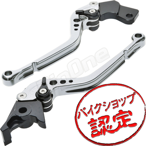 BigOne STD バンディット 250 250V グース 250 350 RGV250γ ガンマ ビレット ブレーキ クラッチ レバー 銀/黒 シルバー ブラック