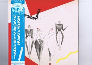 盤質新品同様 国内盤 LP The Manhattan Transfer Extensions エクステンションズ マンハッタン・トランスファー 帯 インサート付 P-10772A