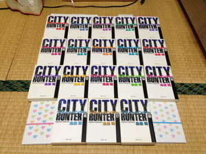 CITY HUNTER シティーハンター 文庫版 北条司 全18巻 全巻初版 中古 全巻セット 全新刊時発売日書店購入品