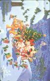 テレカ テレホンカード ミッキーマウスと仲間たち クリスマス1996 DM003-0026