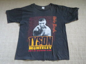 USA製 ビンテージ ９０S マイクタイソン MIKE TYSON VS McNEELEY 黒 Tシャツ ２XL 古着 MAXFIELD マックスフィールド スペシャル 激レア