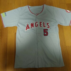 ロサンゼルスエンゼルス ユニフォーム ジェフ・マシス ベースボールシャツ YOUTHXLサイズ Los Angeles ANGELS MLB メジャリーグ