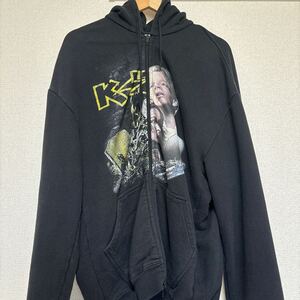 VETEMENTS Kiss & Titanic Hooded Zip-up Sweatshirt オーバーサイズドジップアップパーカー