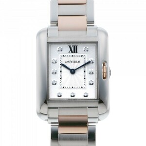 カルティエ Cartier タンク アングレーズMM WT100032 シルバー文字盤 新品 腕時計 レディース
