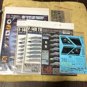 ◆◆1/48 F-14D トムキャット用デカール エッチングパーツセット◆◆TAMIYA F-14D TOMCAT