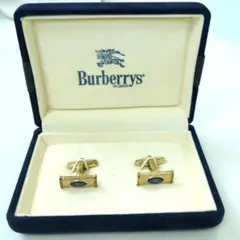 バーバリー 騎士 カフリンクス ブルー ゴールドカラー Burberry