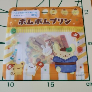 新品未開封　ポムポムプリン 夏シール 和風 屋台 サンリオ sanrio 　10柄各4枚　計40枚入り　