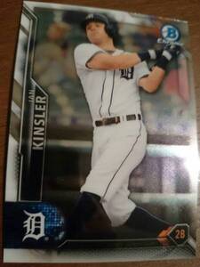 ★IAN KINSLER BOWMAN CHROME 2016 BASEBALL #34 MLB WBC アメリカ USA イアン・キンズラー DETROIT TIGERS デトロイト・タイガース