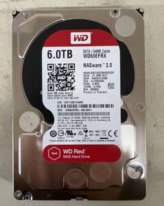 中古HDD★WD 6.0TB SATA/64MB Cache WD60EFRX WD Red★r3