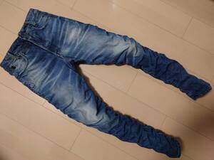 G-STAR RAW♪STAQ 3D TAPERED♪ジースター♪立体裁断♪3D♪リップル加工♪W30 L32♪D02036 8595 2966