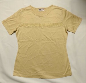 DAKS London ダックス Tシャツ カットソー 半袖 カラーTシャツ レディース ベージュ 丸首 Mサイズ