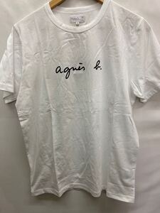 20241130【agnes b.homme】アニエスベー S137 TS ロゴTシャツ 2 コットン ホワイト EA65S137