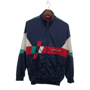 80年代 adidas アディダス クレイジーパターン トラックジャケット アウター スポーツ マルチカラー (メンズ M) 中古 古着 P7920