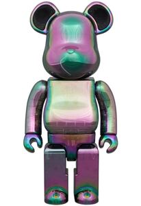 MEDICOMTOY AUDIO IRIDESCENT 400% Portable Bluetooth Speaker Black Aurora ベアブリック ポータブルブルートゥーススピーカー be@rbrick