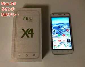 [即決] [美品] [YouTube OK] SIM フリー Nuu X4 5 インチ スマホ Android アンドロイド