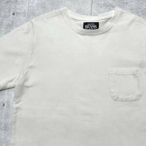 BEAMS ポケット付き ヘビーウェイト Tシャツ 3ポケット ビームス　　無地 シンプル セレクトブランド 半袖 クルーネック 玉10379