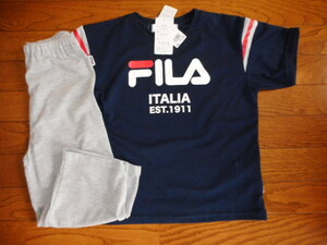 ☆新品　ＦＩＬＡ　半袖パジャマ　１３０（ネイビー）　☆