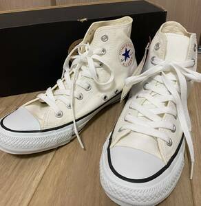 【希少モデル未使用】★コンバース CONVERSE キャンバス オールスター カラーズ HI CANVAS ALL STAR COLORS HI 25.0cm、ホワイト/ブラック