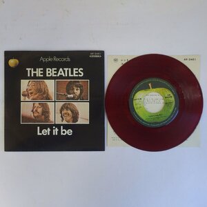 10046350;【国内盤/東芝赤盤/7inch】The Beatles / Let It Be