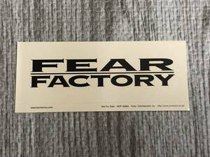 FEAR FACTORY オフィシャルステッカー フィア・ファクトリー Official Sticker