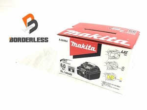 ☆未使用品☆makita マキタ 18V 6.0Ah 純正リチウムイオンバッテリー BL1860B 急速充電対応 残量表示付 電池 蓄電 充電 雪マーク 102099