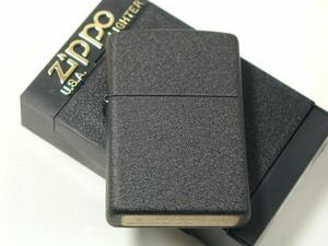 Zippo ブラッククラックル・プレイン #236BCジッポー社純正★黒