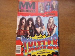 洋雑誌 METAL MUSCLE 1991.7●トリクスター スキッド・ロウ