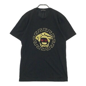 VERSACE ヴェルサーチ 半袖Tシャツ メデューサ ハート ブラック系 L [240101084820] メンズ